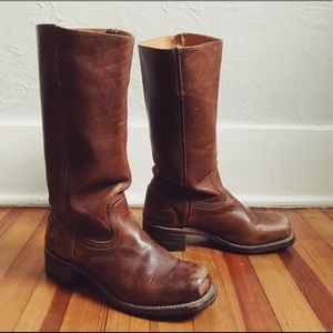 Frye Campus 14L Boot- Saddle Color